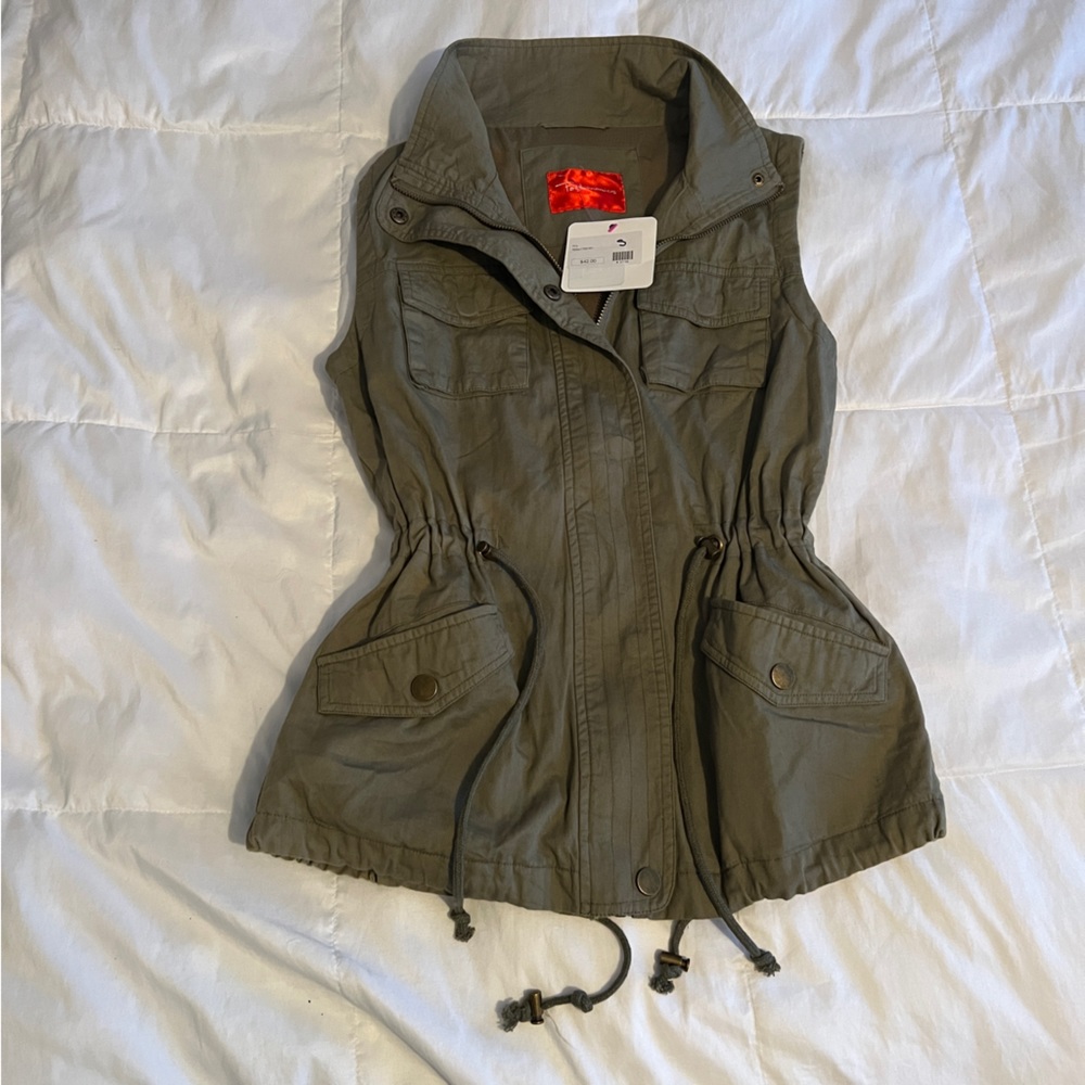 NWT Army Green vest